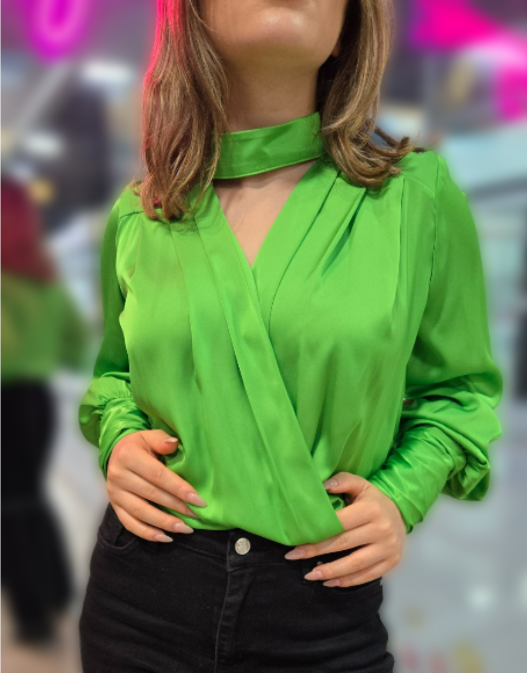 V-neck Body Suit Shirt - Velora