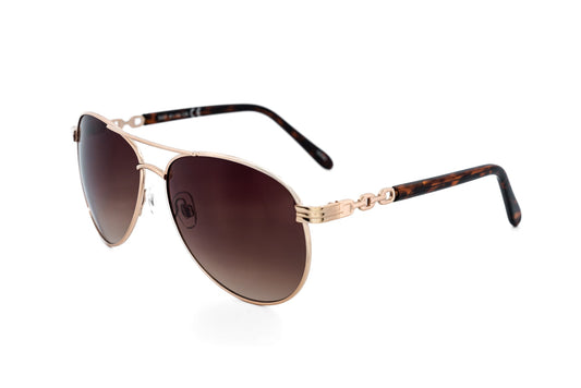 Riviera – Women's Gold Aviator Sunglasses | Bolero Eyewear