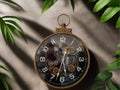 Brush Bronze Metal Rotating Gears Wall Clock - Velora Luxury Fashion