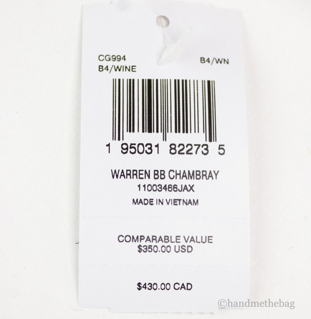 Coach Warren Chambray Signature Canvas Leather Waist Belt Bag