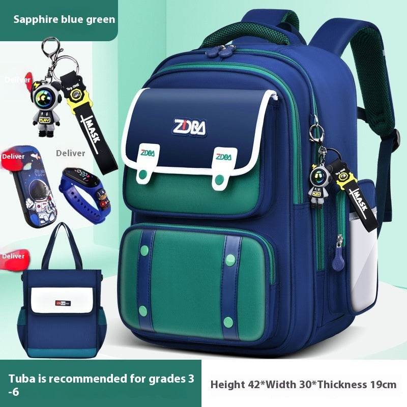 Elementary School Spine Protection Backpack Water resistant School bag - Velora