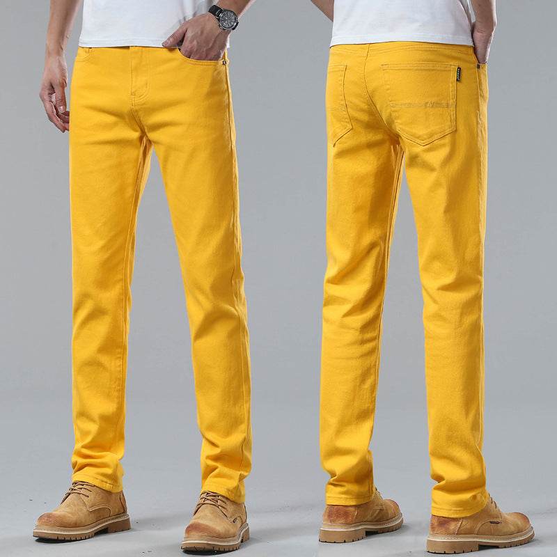Men Fashion Brands Stretch Slim Fit Skinny Denim Pants jeans Trouser - Velora