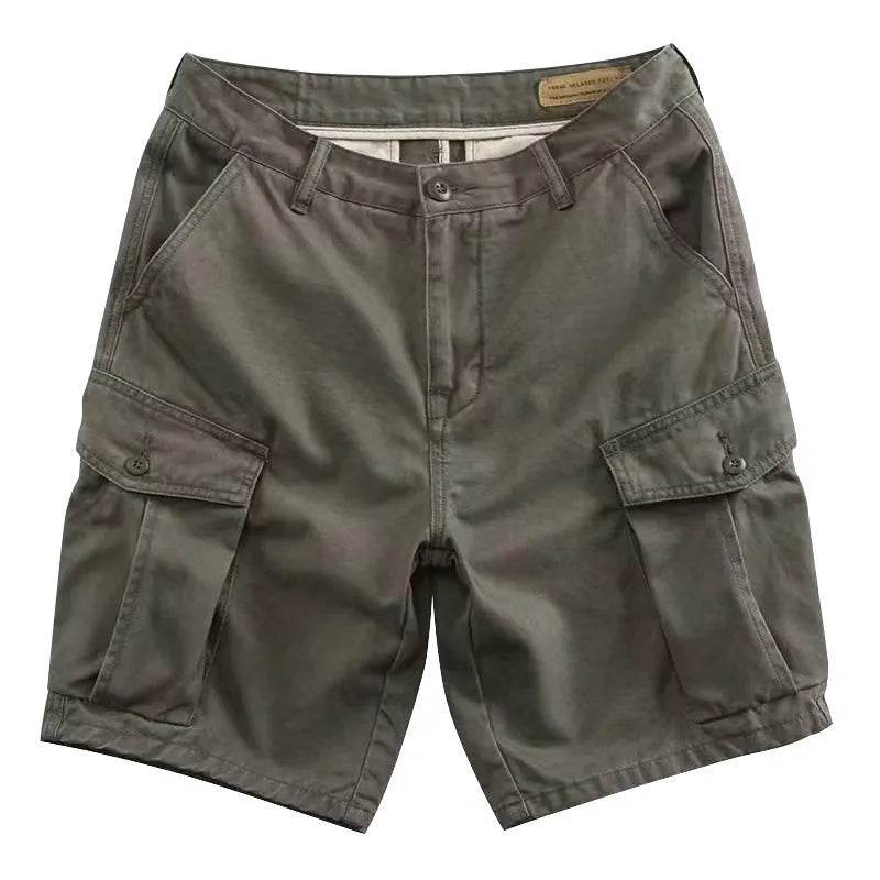 Workwear Casual Men's Loose Summer All-matching Straight Fifth Cargo short Pants - Velora
