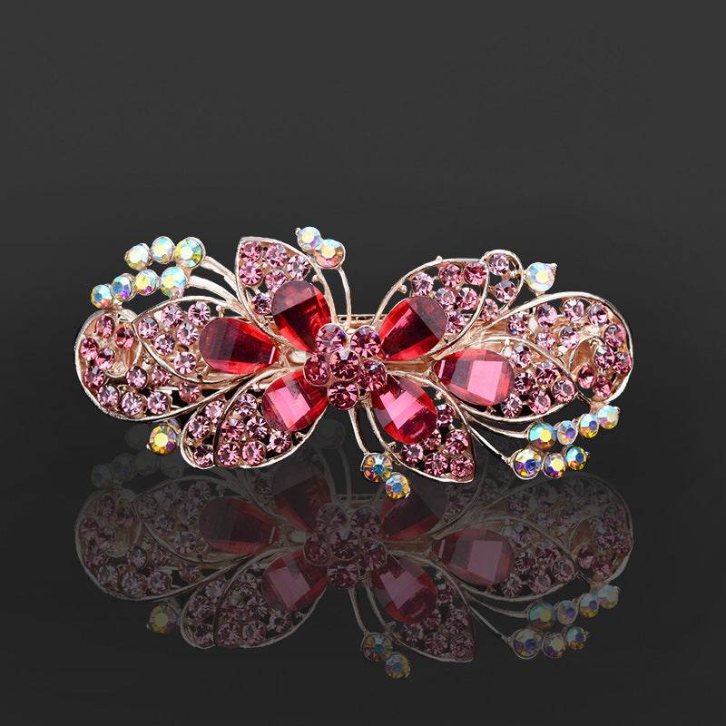 Rhinestone bow hair clip Accessories - Velora