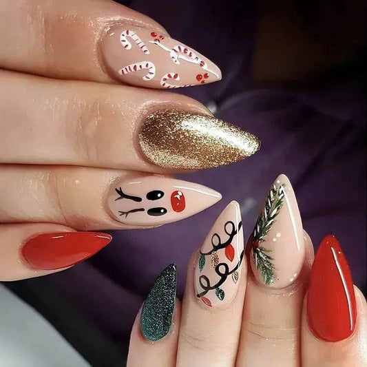 24pcs Christmas False Nail Decal stickers - Velora