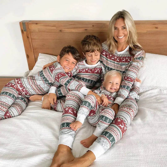 European And American Christmas Homewear Family Set Pajamas - Velora