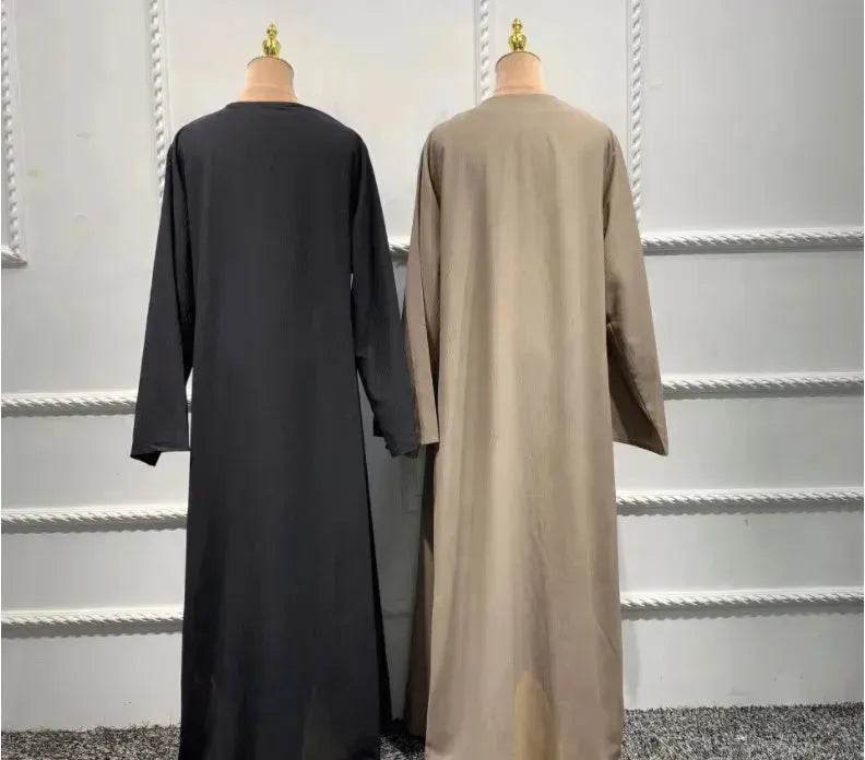 Arab3 piece set ArabDubai Abaya dress with Turban Embellished Abaya - Velora