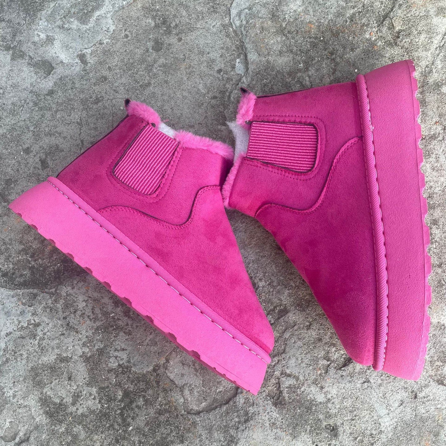 Winter Snow Boots Fashion Flat Thick-soled Cotton Shoes Round Toe Warm Plush Ankle Boot For Women - Velora