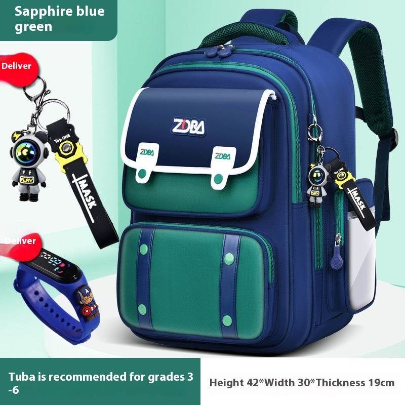 Elementary School Spine Protection Backpack Water resistant School bag - Velora