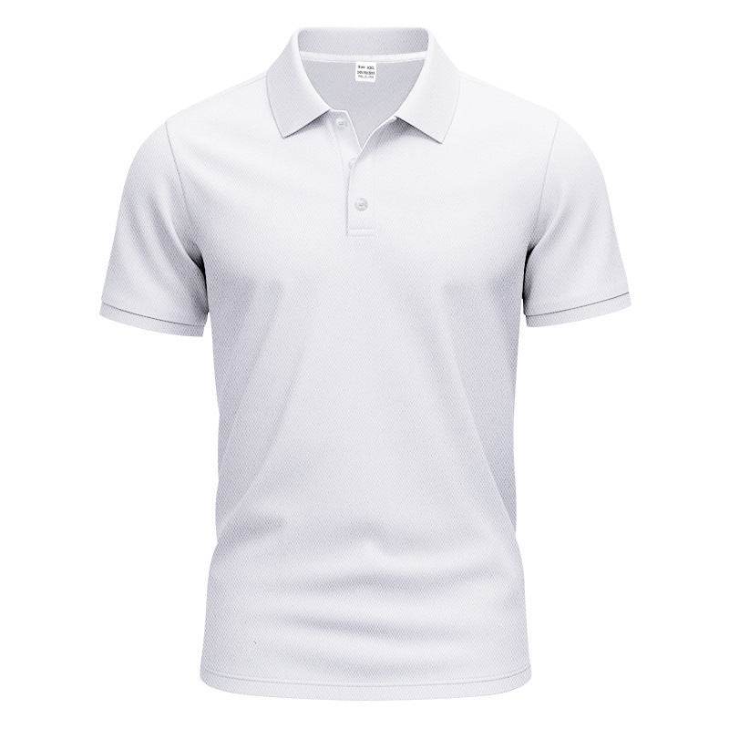 Men's Gentleman Loose Breathable Lapels Short Sleeve - Velora