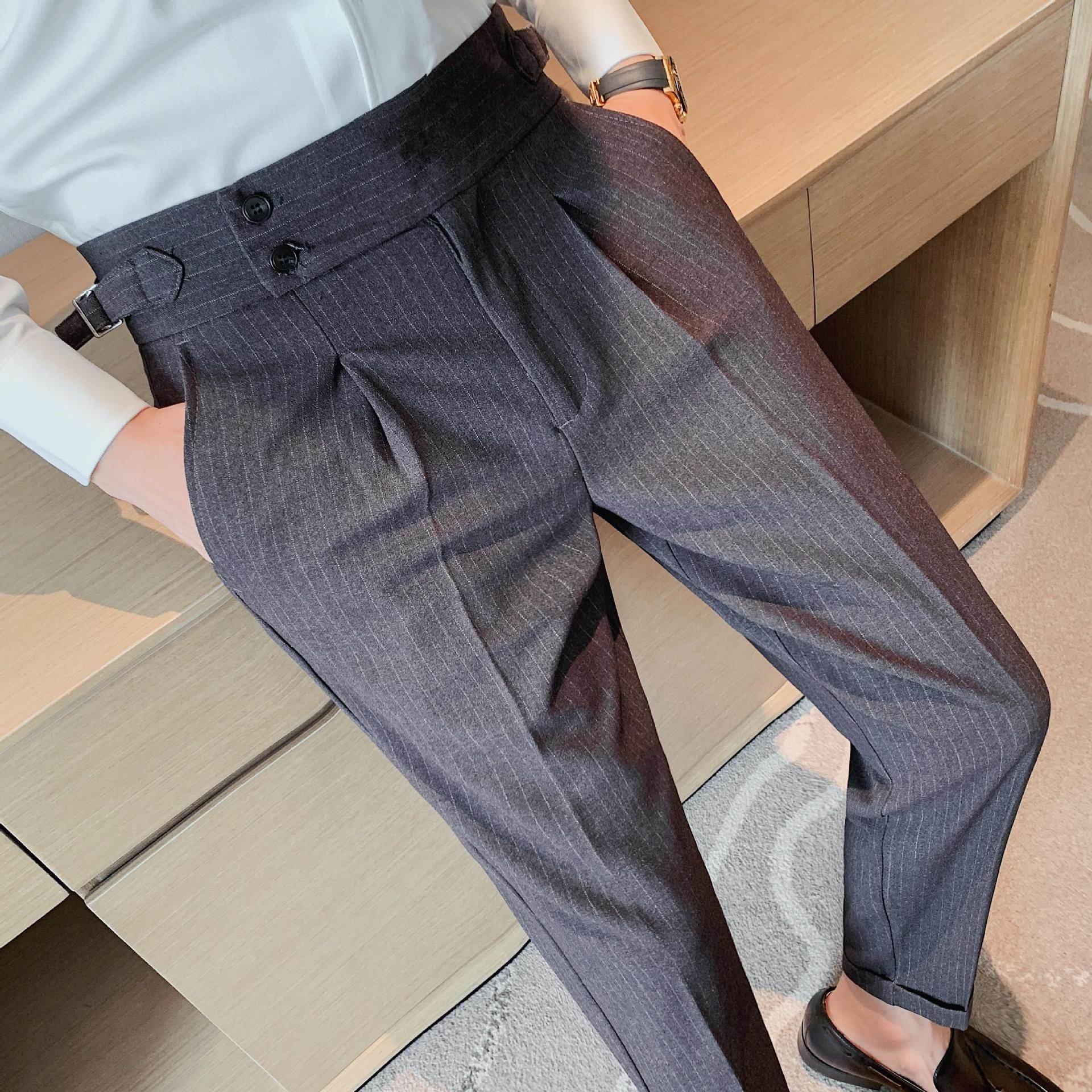 High-waisted Trousers Business Work Chinos trouser for men - Velora