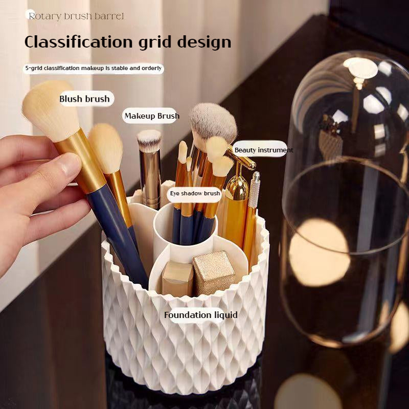 360 Rotating Large Capacity Transparent Makeup Brush https://like2b-uy