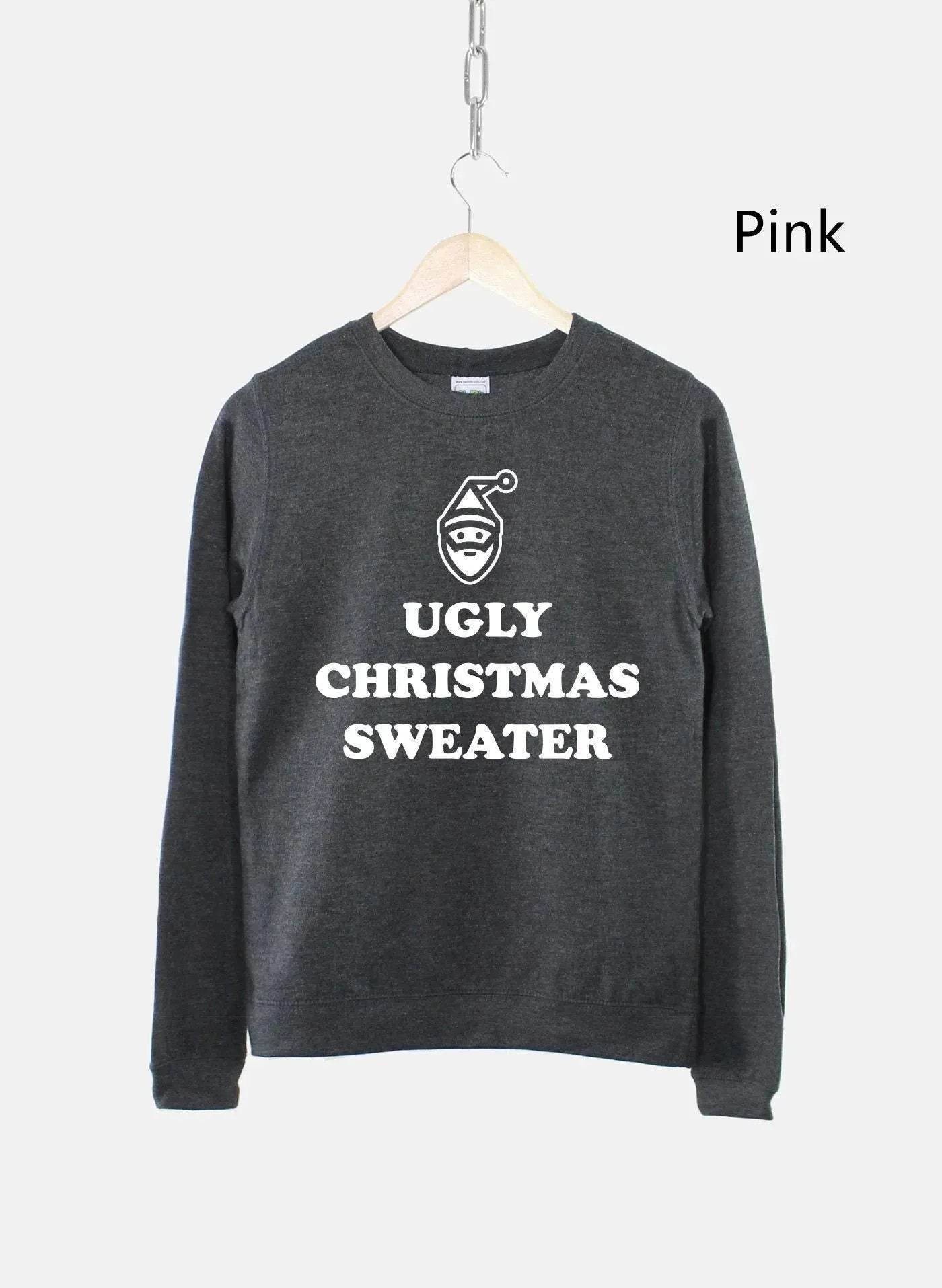 Women's Ugly Christmas Sweater Sweatshirt Bah Humbug Funny - Velora