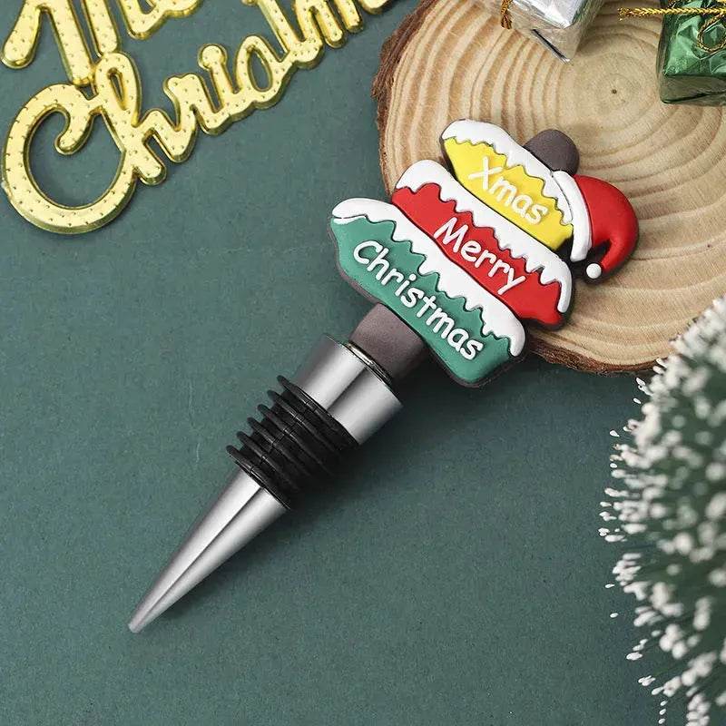 Christmas Holiday Wine Bottle stopper Gift Idea 2024 - Velora