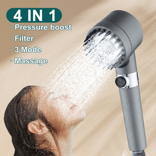 3 Modes Shower Head High Pressure Showerhead https://like2b-uy