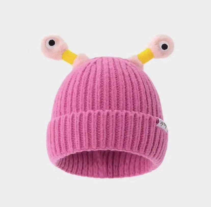 New Cute Luminous Fall Winter Warm Ear Protection Wool Cartoon All-matching Knitted Beanie Hat