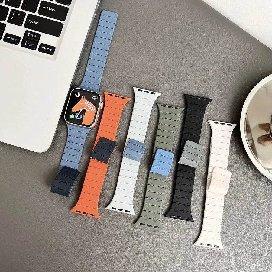 Innovative Magnetic Silicone Watch Strap for iwatch - Velora