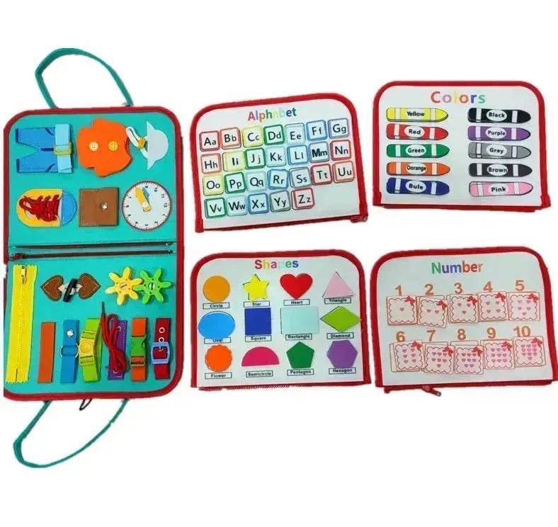 New Busy Book Children's Busy Board Dressing And Buttoning Learning Baby Early Education Preschool Sensory Learning Toy - Velora