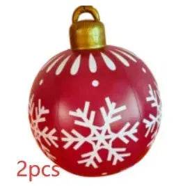 Christmas Ornament Holly Ball Outdoor Tree Decoration Christmas Balls for Yards - Velora