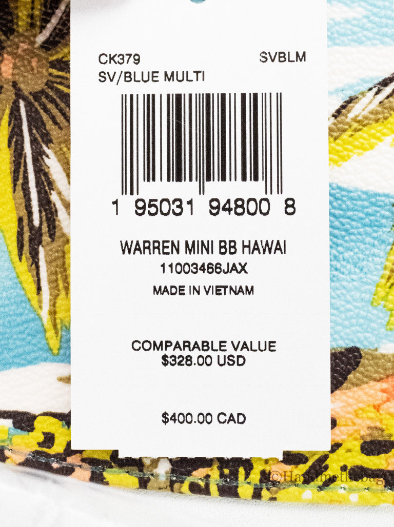 Coach Warren Miniature Hawaiian Leather Belt Satchel