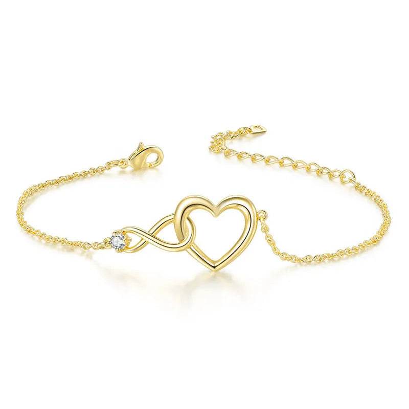 Heart-shape Bracelet Fashion Jewelry Versatile Love Bracelet Gift For Girlfriend Valentine's Day - Velora