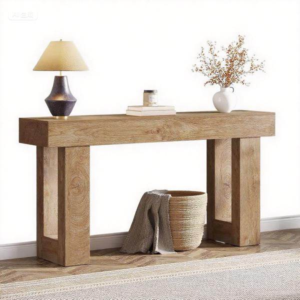 Long Console Table Living Room Table - Velora