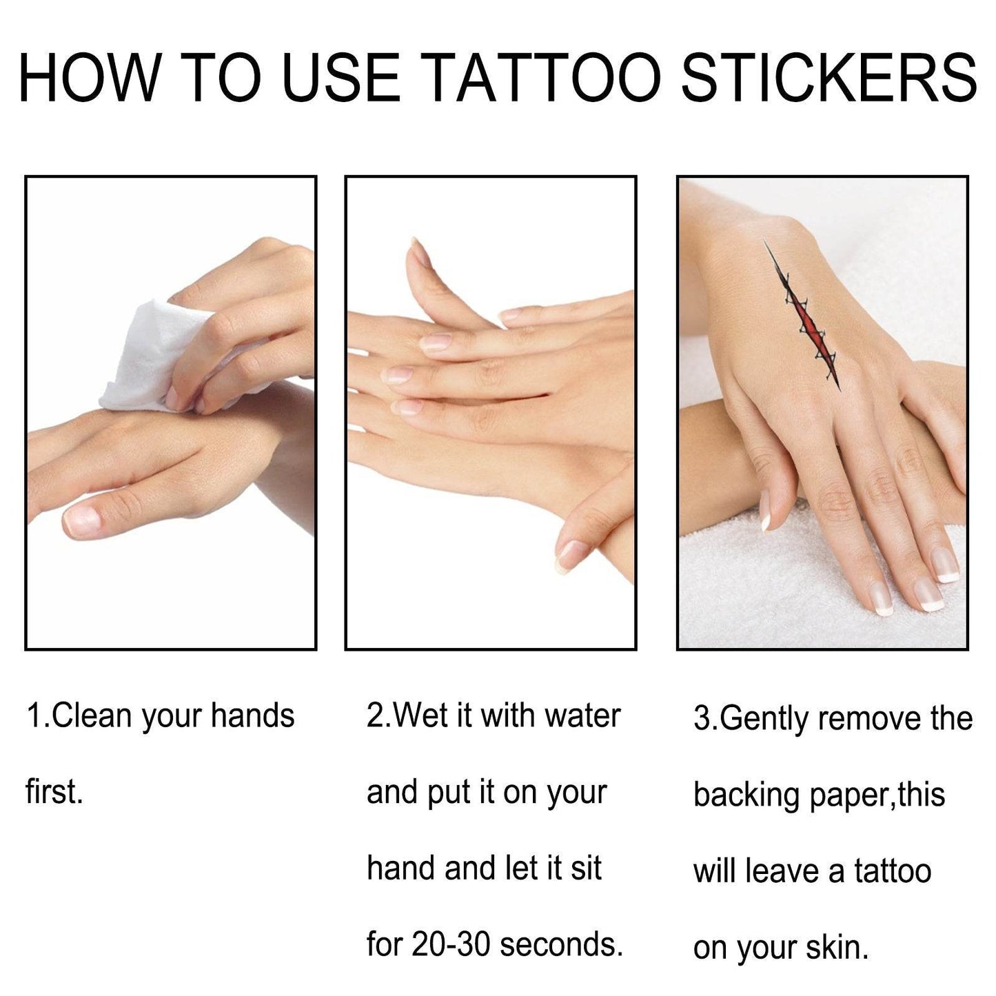 Halloween Horror Party Party Makeup Decoration Mouth Tattoo Stickers - Velora