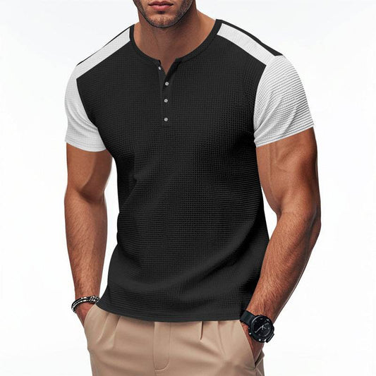 Plus Size Men's Color Block T-shirt - Velora