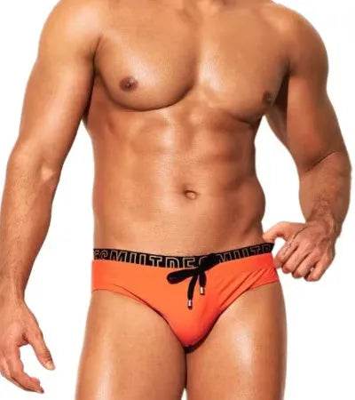 Nylon Triangle Low Waist Swimming Brief Trunks underwear men - Velora