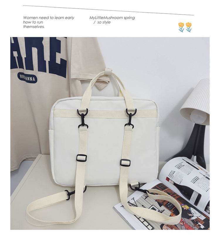 Lightweight College Soft Girl Tote Backpack Laptop Bag - Velora