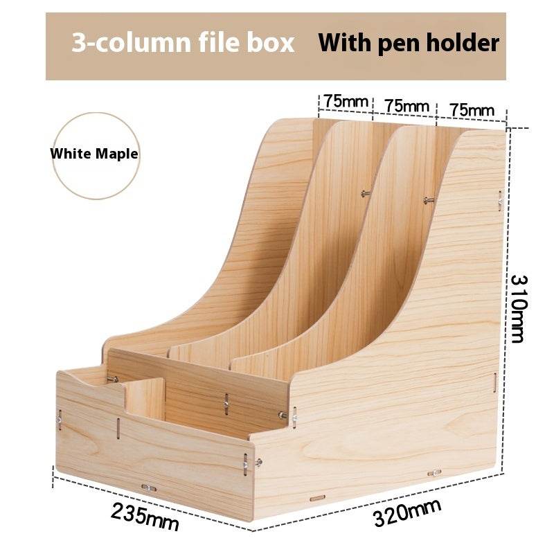 Minimalist Wooden Desk Organizer Office Table Organizer - Velora
