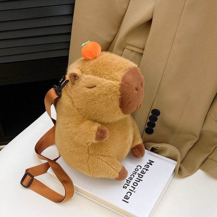 Cute Capybara Doll Bag Girl Student Backpack - Velora