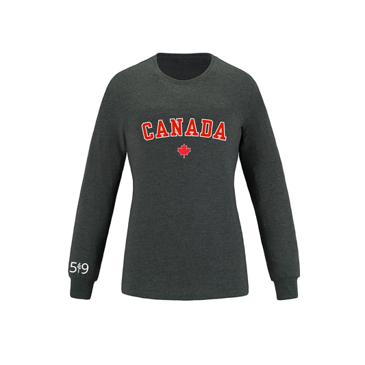 CANADA VARSITY LONG SLEEVE (WOMENS) - Velora