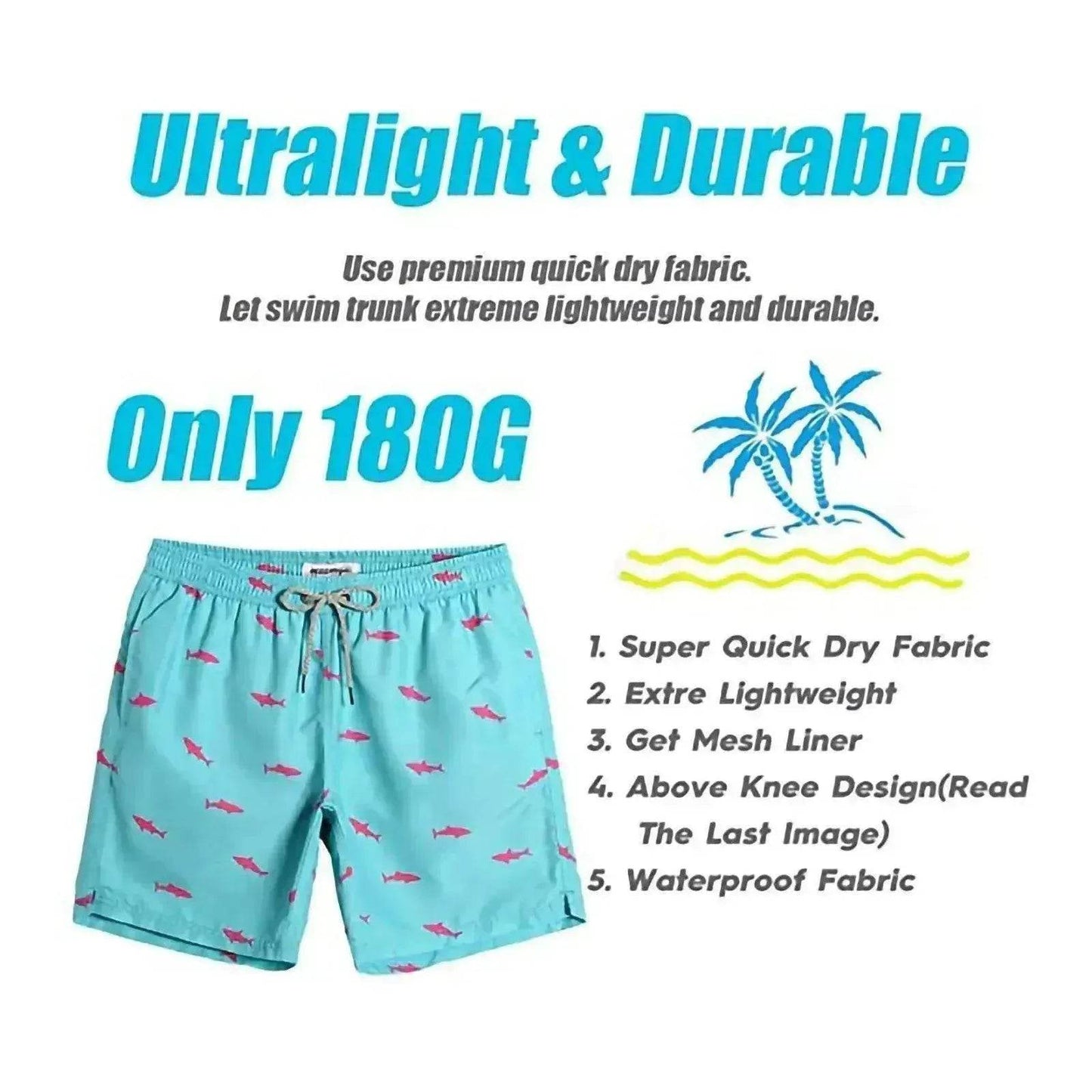 Casual Swimwear Beach Shorts Men - Velora