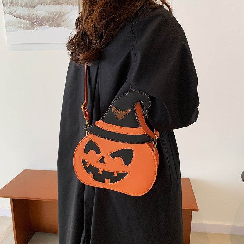 Shoulder Messenger Bag Female Halloween Pumpkin Bag - Velora