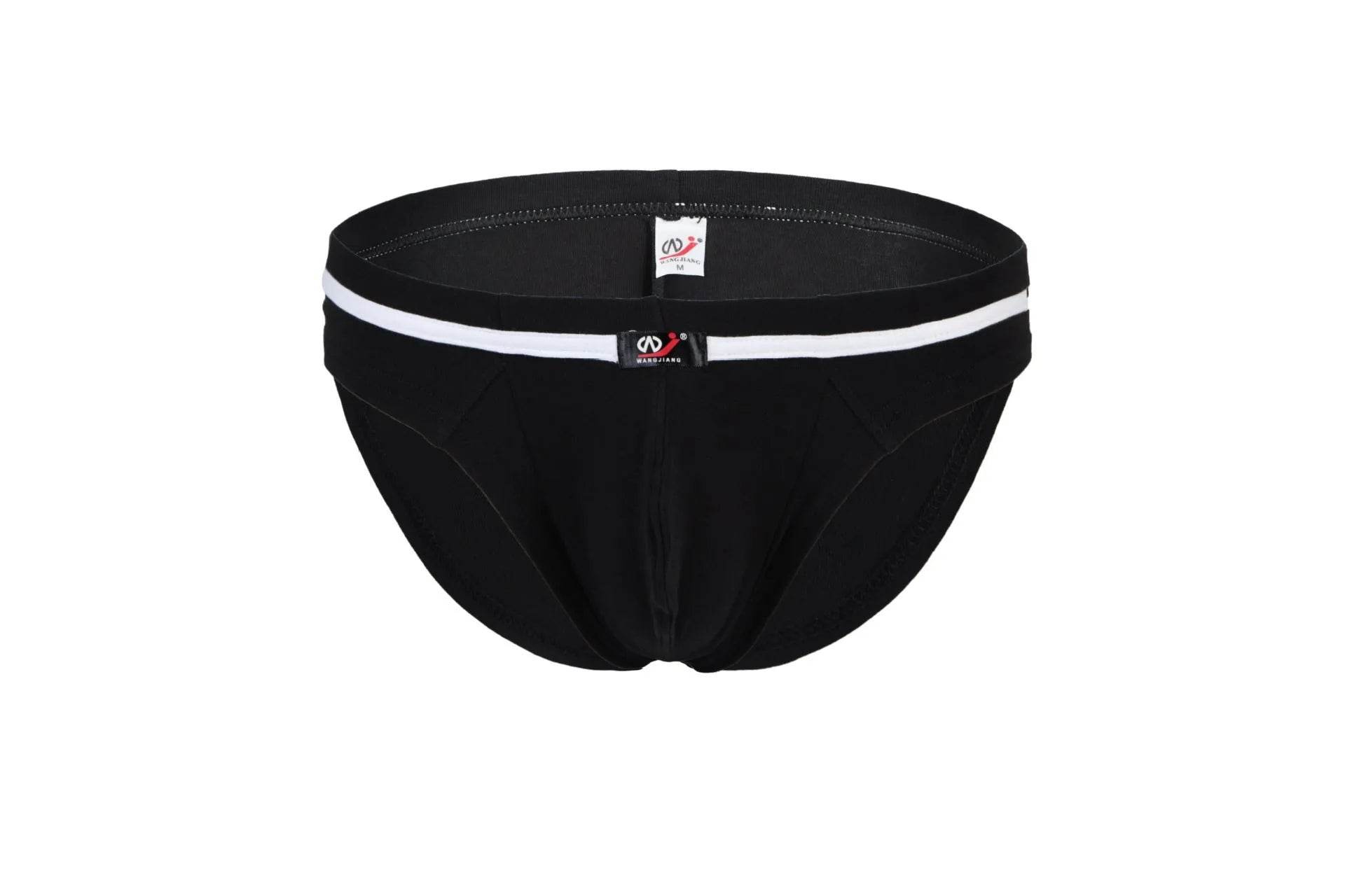 Men's Underwear Pure Cotton Low Waist Fashion Brief trunks panties - Velora
