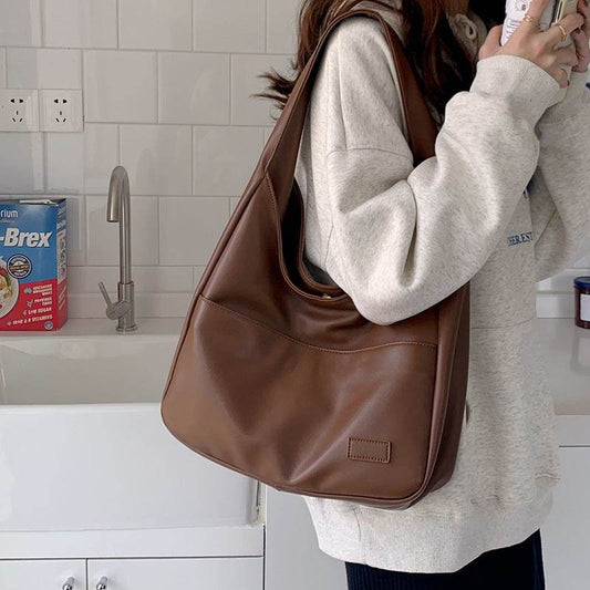 Fashion Tote Bag Large Capacity Casual Shoulder Bag Women's Commuting Handbag College Student - Velora