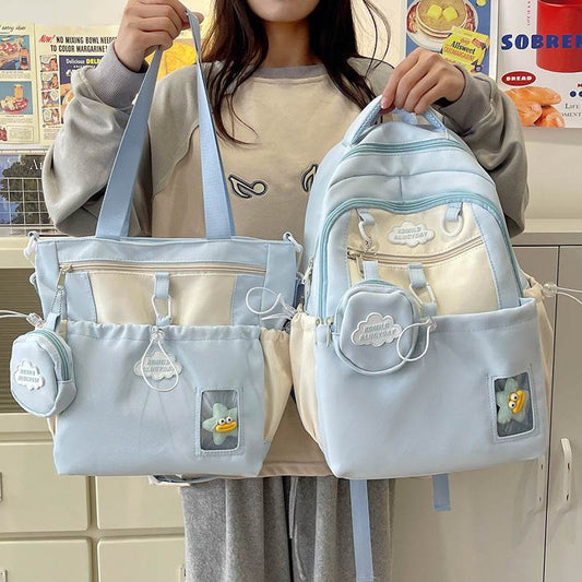 Matching High School Girls Backpack and Tote Bag - Velora