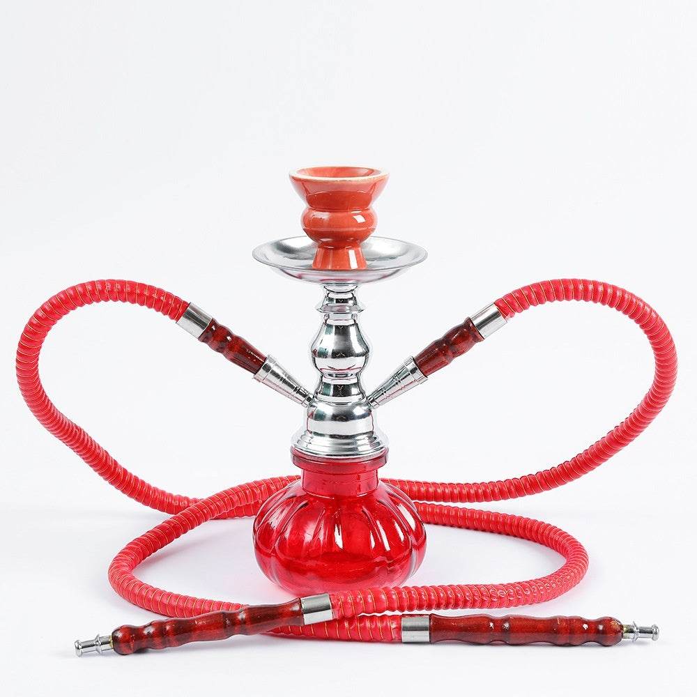 Small Size Iron Single And Double Pipe Hookah Suit - Velora