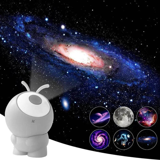6in1 Night Light Rotating Galaxy Starry Bedroom Projector Decor Lamp - Velora