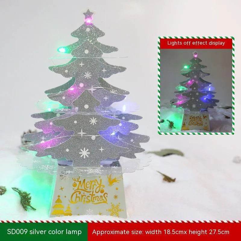 Christmas Decorations Mini Desktop Christmas Greeting Card Ornaments - Velora