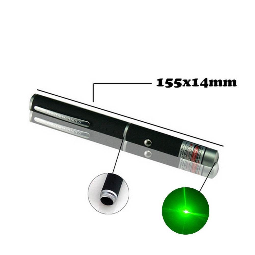 Pet Toy Green Laser Pointer Pen Light Single Beam High Power Lazer Flashlight 900Miles 1mW 532nm Torch - Velora