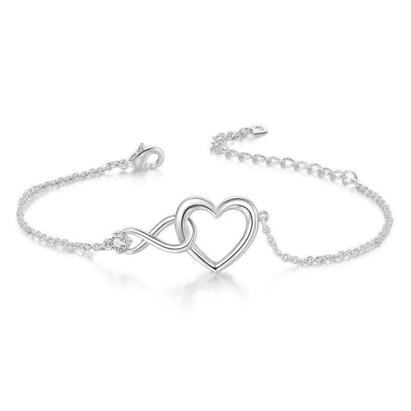 Heart-shape Bracelet Fashion Jewelry Versatile Love Bracelet Gift For Girlfriend Valentine's Day - Velora