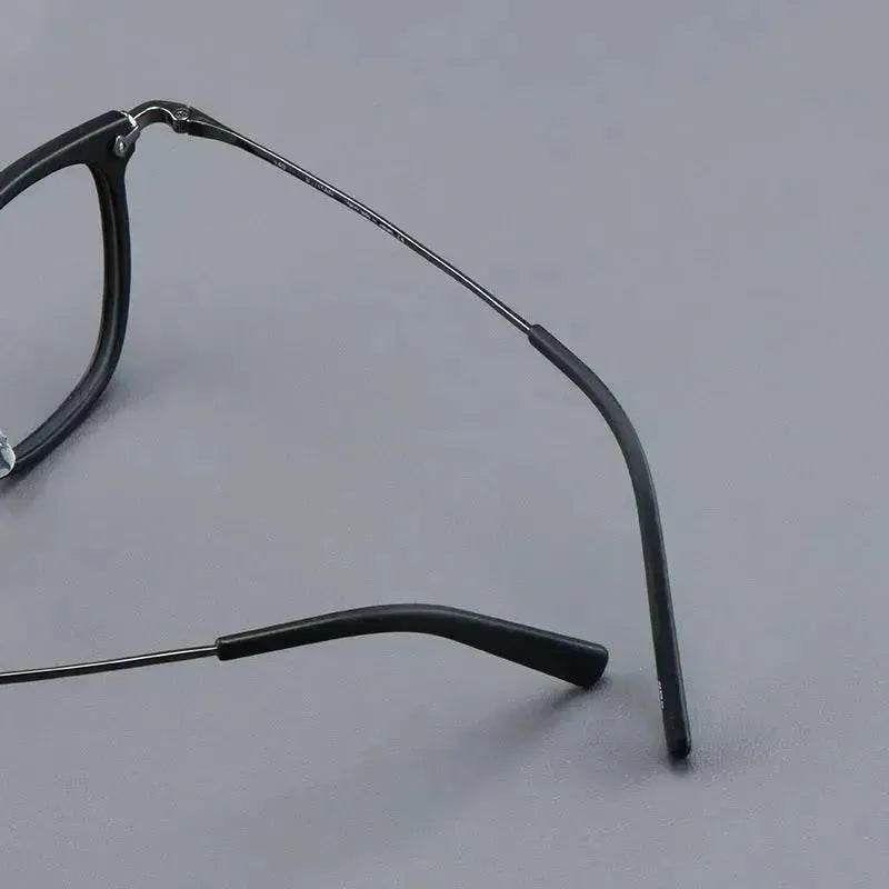 Pure Titanium Vintage Rectangle Crystal Transparent Myopia Glasses Reading Unisex Spectacle Frame Designer Eyeglasses GMS806 Eyewear - Velora