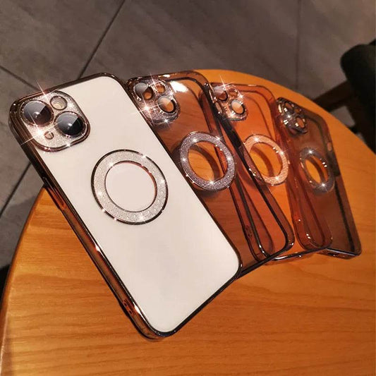 Electroplated TPU Transparent Apple Mobile phone Case - Velora