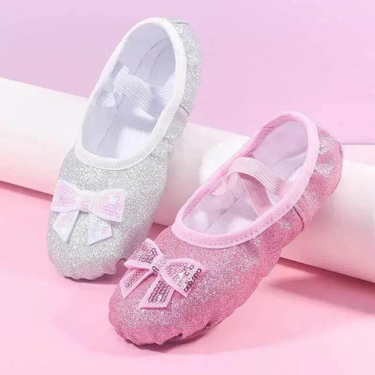 Children's Dance Soft Bottom Training Shoes Kids Ballet Shoes - Velora