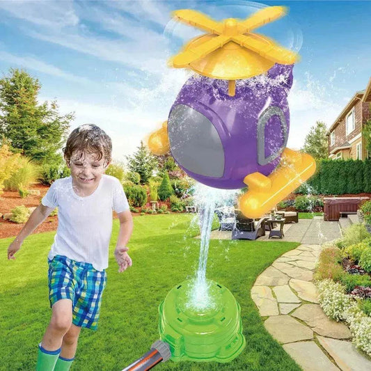 Children's Kweichow Moutai Helicopter Sprinkler Summer Outdoor Lawn Parent-child Splash Water Toys - Velora