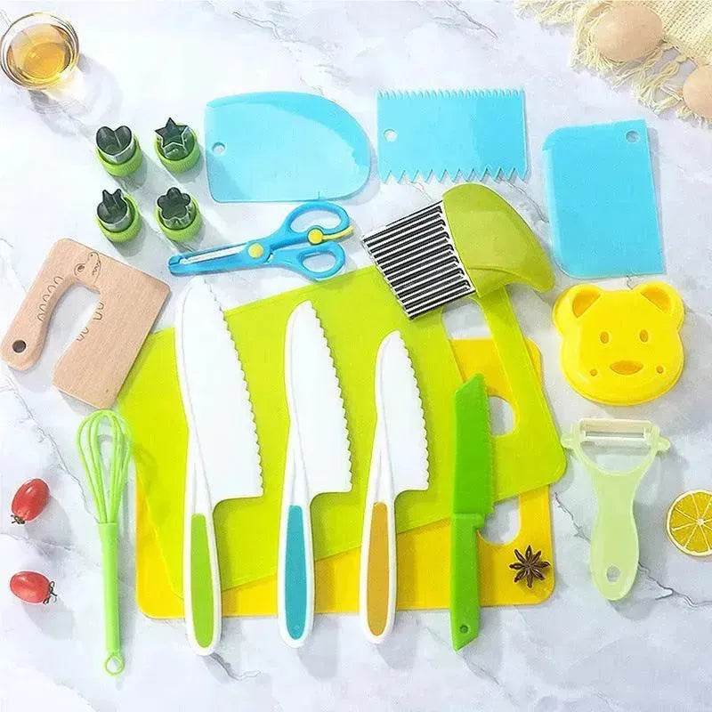 Children's Plastic Birthday Cake Stand Knife Toy Suit - Velora