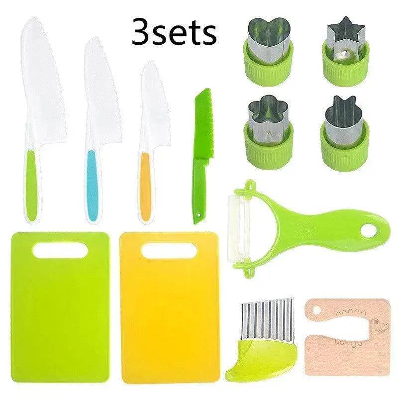 Children's Plastic Birthday Cake Stand Knife Toy Suit - Velora
