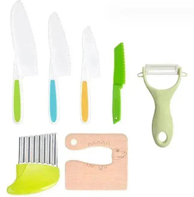 Children's Plastic Birthday Cake Stand Knife Toy Suit - Velora